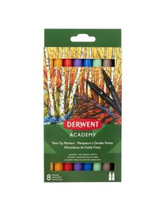Academy marcador 8 pieza(s) Punta de pincel Multicolor
