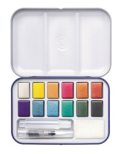 ESTUCHE METALICO ACUARELAS 12 COLORES METALIZADOS STAEDTLER 888M M12-C