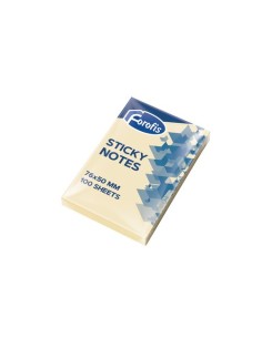 TACO NOTAS FOROFIS 100h 51x76 AMARILLO - Pack de 12 unidades