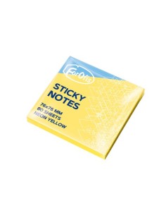 TACO NOTAS FOROFIS 80h 76x76 AMARILLO NE - Pack de 12 unidades