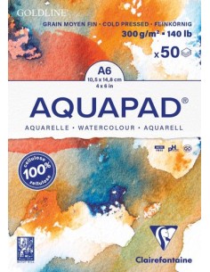 BLOC DIBUJO CLAIR. GOLDLINE ENCOL. A6 30 - Pack de 3 unidades