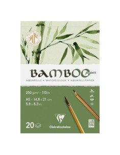 BLOC DIBUJO CLAIR. BAMBOO AQUA. A5 250g - Pack de 4 unidades