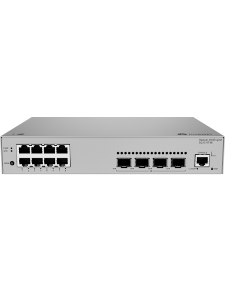 HUAWEI S220 8T4S S220 8T4S S220 8T4S 8 10 100 1000BASE T PORTS,4 GE SFP PORTS, AC POWER