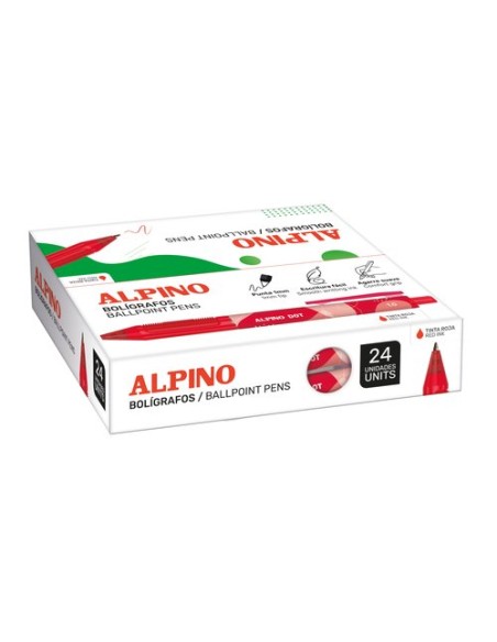 BOLIG.ALPINO DOT UNICOLOR ROJO C/24 - Pack de 6 unidades