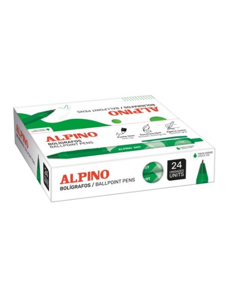 BOLIG.ALPINO DOT UNICOLOR VERDE C/24 - Pack de 6 unidades