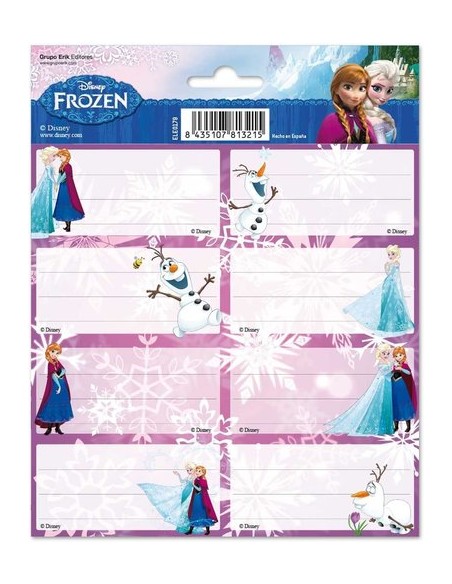ETIQUETA ESCOLAR ERIK 15,8x20 FROZEN