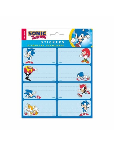 ETIQUETA ESCOLAR ERIK 15,8x20 SONIC - Pack de 10 unidades