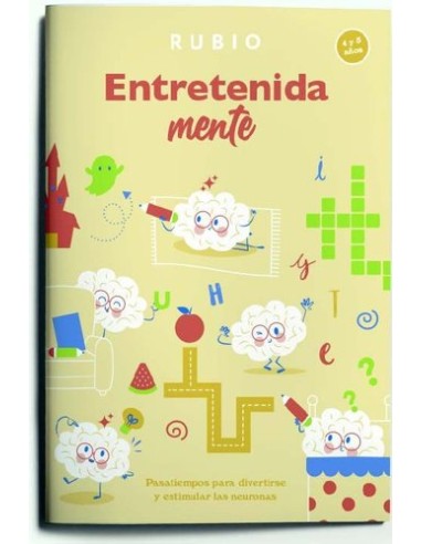 CUADERNO RUBIO ENTRETENIDAMENTE 4-5 AÑOS - Pack de 5 unidades