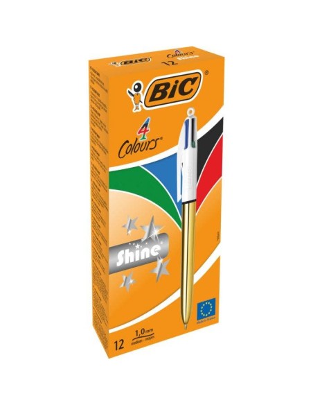 982878 bolígrafo Multicolor Bolígrafo de punta retráctil con pulsador Medio 1 pieza