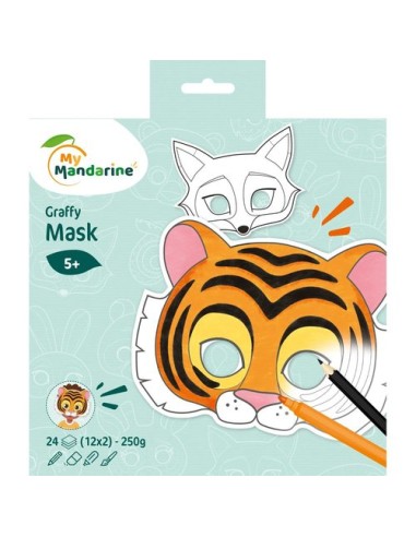 BLOC MASCARAS CLAIR. GRAFFY ANIMALES