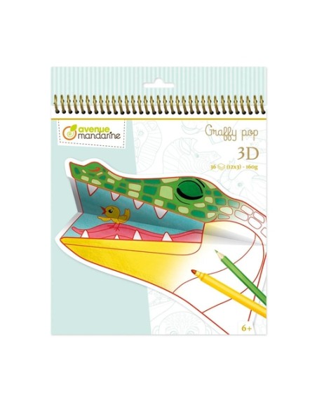 BLOC MANDALA CLAIR. MAND.3D ANIMALES SAB