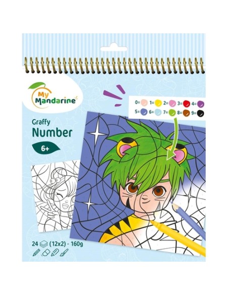 BLOC CLAIR. MANDARINE DIB.NUM. MANGA