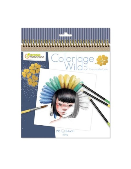 BLOC CLAIR. COLORIAGE WILD 5