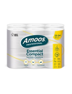 PAPEL HIGIENICO AMOOS PROF.  2 CAPAS 35M - Pack de 12 unidades