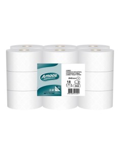 PAPEL HIGIENICO AMOOS PROF.  2 CAPAS 120 - Pack de 18 unidades