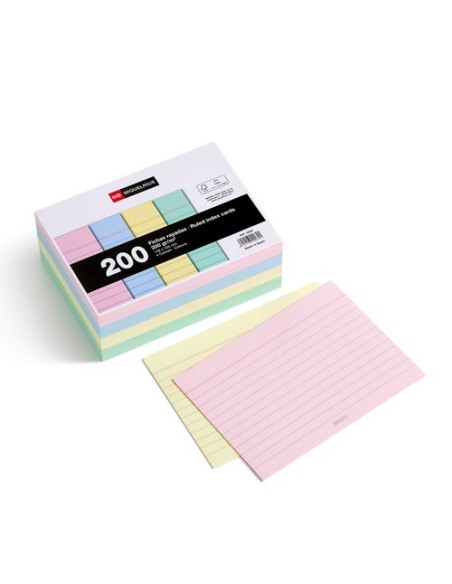 FICHAS MR RAYADAS COL.105x148 (Paq.200)