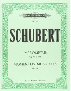 Impromptus Op90 y Op142 Momentos musicales Op94