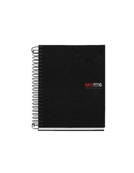 BLOC MR NB-6 mic.PP A6 150h CD.5 NEGRO - Pack de 5 unidades