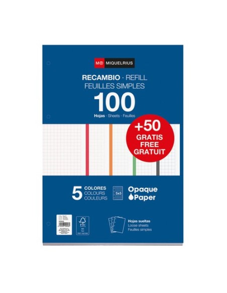 RECAMBIO MR NB-5 A4 150h 4 TAL. CD.5 INT