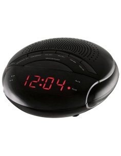NVR-335DD radio Reloj Digital Negro