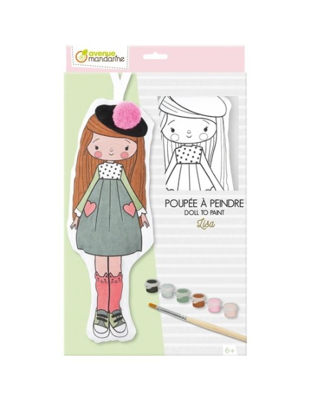 KIT MANU. MUÑECA PARA PINTAR LISA