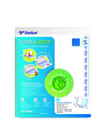 FORRO AJUST.SADIPAL 31x52 - Pack de 5 unidades