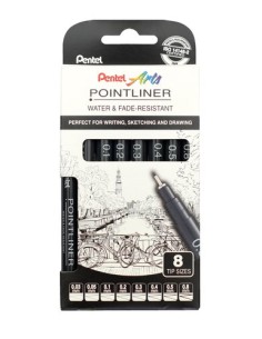 ROTUL.PENTEL CALIBRADO POINTLINER P/8