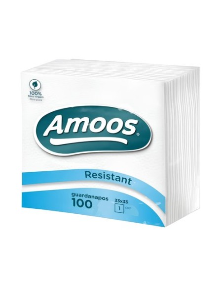 P.100 SERVILLETAS AMOOS RESISTANT 1C 30X30CM