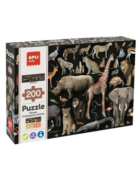 PUZZLE EDUCATIVO APLI SABANA 200pz.