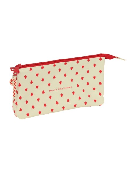 PORTATODO TRIPLE ARBOLITOS MERRY XMAS 22x12x3cm