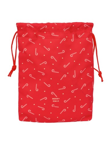 SAQUITO PLANO CARAMELOS MERRY XMAS 26x34x1cm