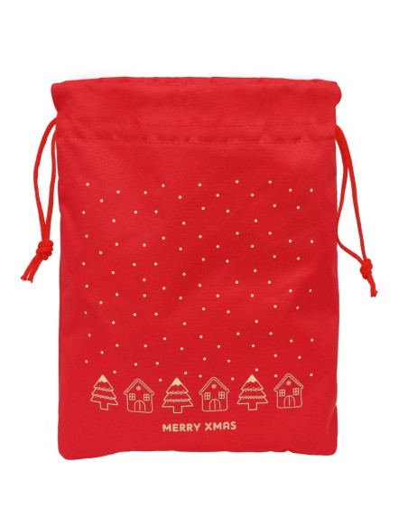 SAQUITO PLANO CASITAS MERRY XMAS 26x34x1cm