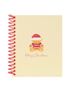 BLOC A6 120 HOJAS OSITO BEIGE FELICES FIESTAS 118x146cm