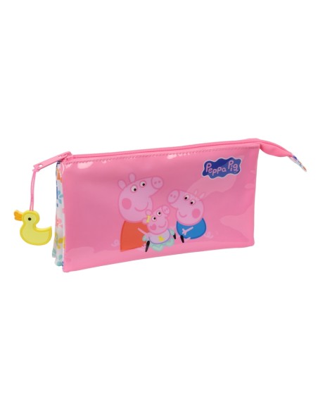 PORTATODO TRIPLE PEPPA PIG BABY PIG 22x12x3cm