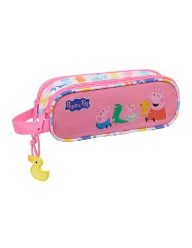 PORTATODO DOBLE PEPPA PIG BABY PIG 21x8x6cm