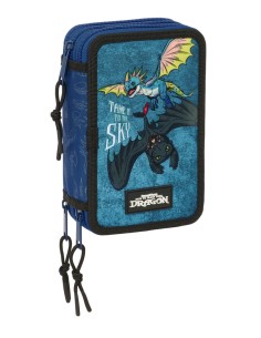 PLUMIER TRIPLE 37 PIEZAS COMO ENTRENAR A TU DRAGON 125x195x55cm