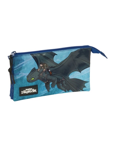 PORTATODO TRIPLE COMO ENTRENAR A TU DRAGON 22x12x3cm