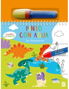 PINTO CON AGUA LOS DINOSAURIOS