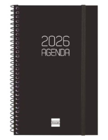 AGENDA ANUAL ESPIRAL 2026 OPAQUE E5 SVH NEGRO