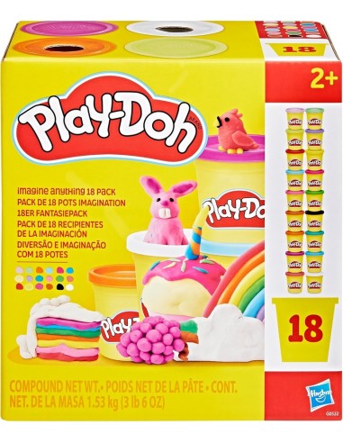 PACK 18 BOTES PLAY DOH SURTIDOS