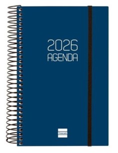 AGENDA ANUAL ESPIRAL 2026 OPAQUE E5 DP AZUL
