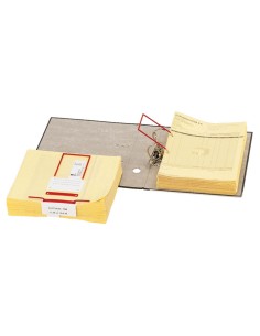 PACK 100 ENCUAD. ELBA D-CLIP STANDARD ROJO