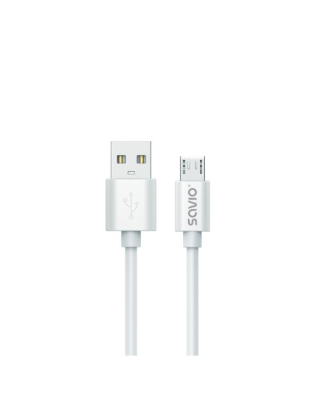 USB cable 3 m USB 2.0 USB A - Micro USB White CL-167 cable USB Micro-USB A Blanco