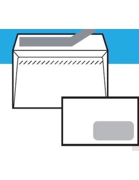 SOBRE SAM 110x220 BCO.90g OP.VD C/500