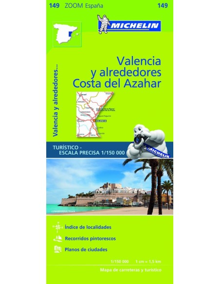 Mapa zoom valencia y alrededores costa del azahar