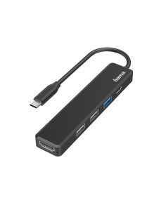 00200117 base para portátil y replicador de puertos USB 2.0 Negro