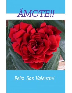 Postal AMOTE FELIZ SAN VALENTIN R 20160115