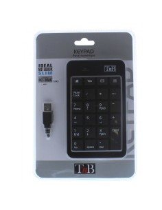 MPV1 teclado numérico Portátil USB Negro