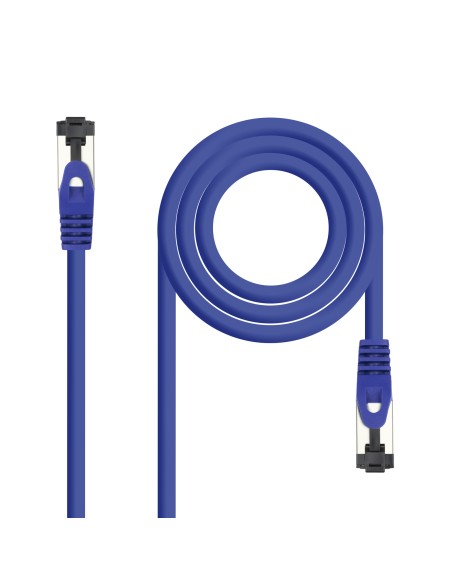 Cable de Red Latiguillo Cat.8.1 2GHz LSZH SSTP AWG26, Azul, 0,5 m