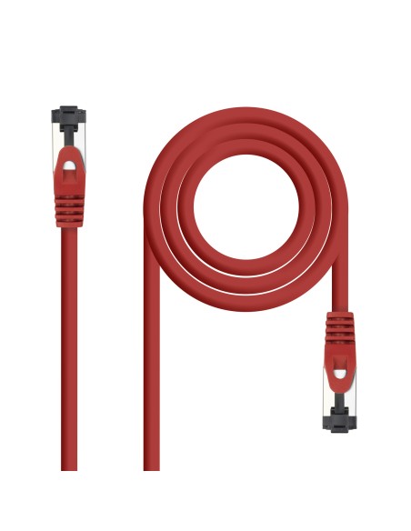 Cable de Red Latiguillo Cat.8.1 2GHz LSZH SSTP AWG26, Rojo, 2 m